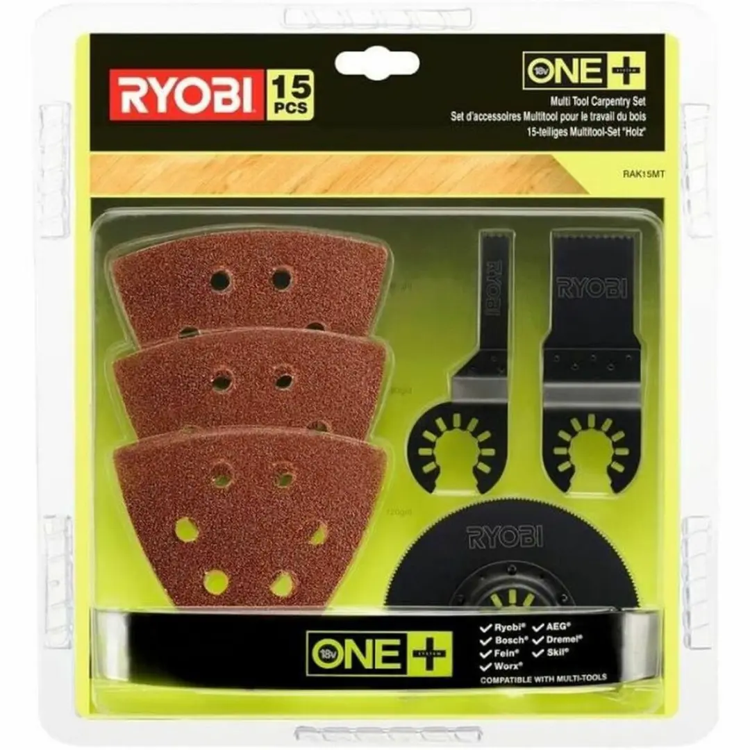 Ryobi RAK15MT Multitool Accessoires - 15-delig Set - afbeelding 2 van 2