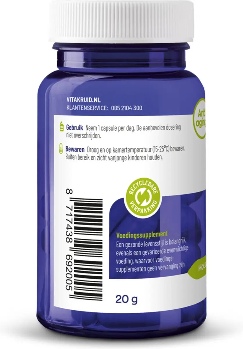 Vitakruid Hyaluronzuur 60 Vegancapsules
