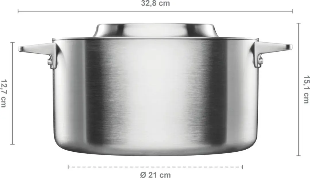 Fiskars Norden Staal Pan 5L - RVS - afbeelding 3 van 6