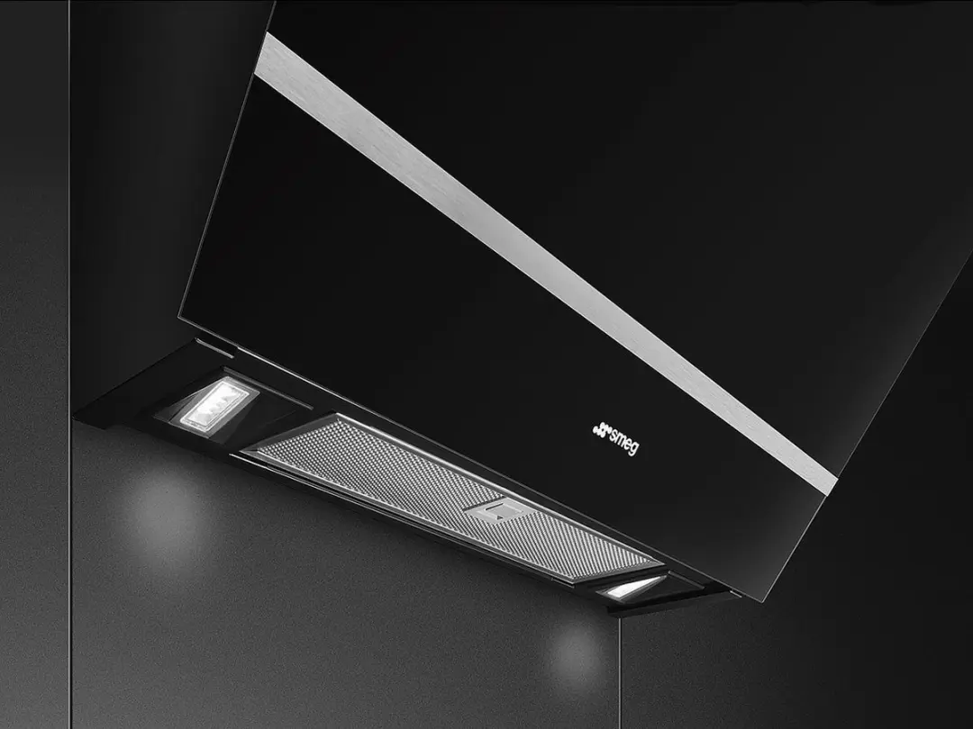 Smeg KV26N Wandafzuigkap 666m³/u - 150mm - Zwart