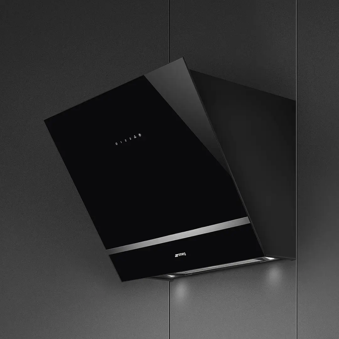 Smeg KV26N Wandafzuigkap 666m³/u - 150mm - Zwart