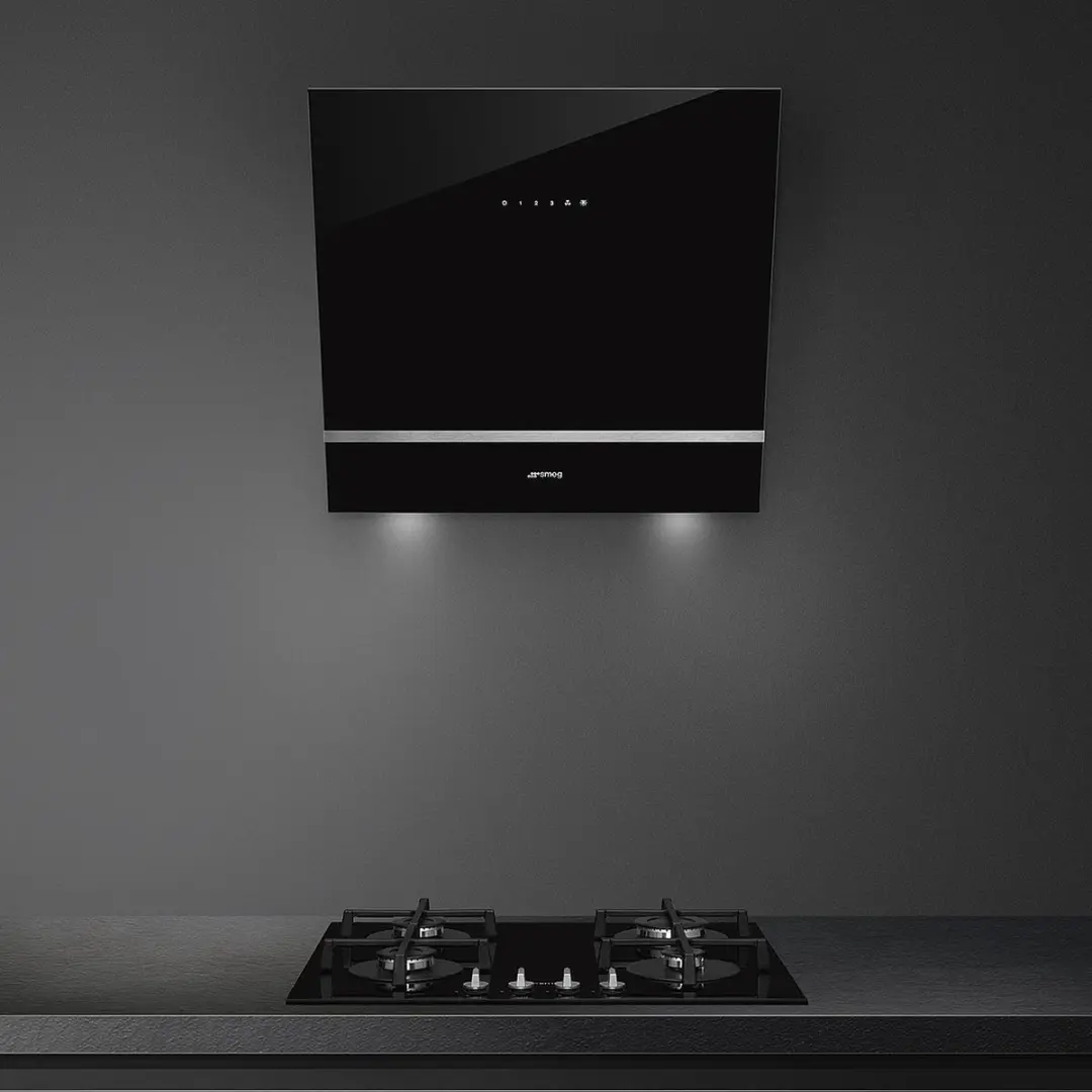 Smeg KV26N Wandafzuigkap 666m³/u - 150mm - Zwart