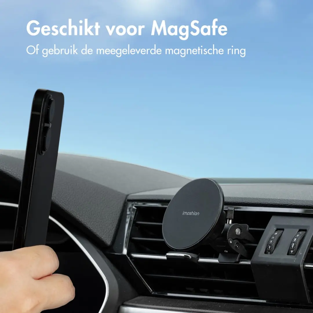 Imoshion SH00096114 Telefoonhouder Auto - Magnetisch MagSafe - Ventilatierooster - Zwart