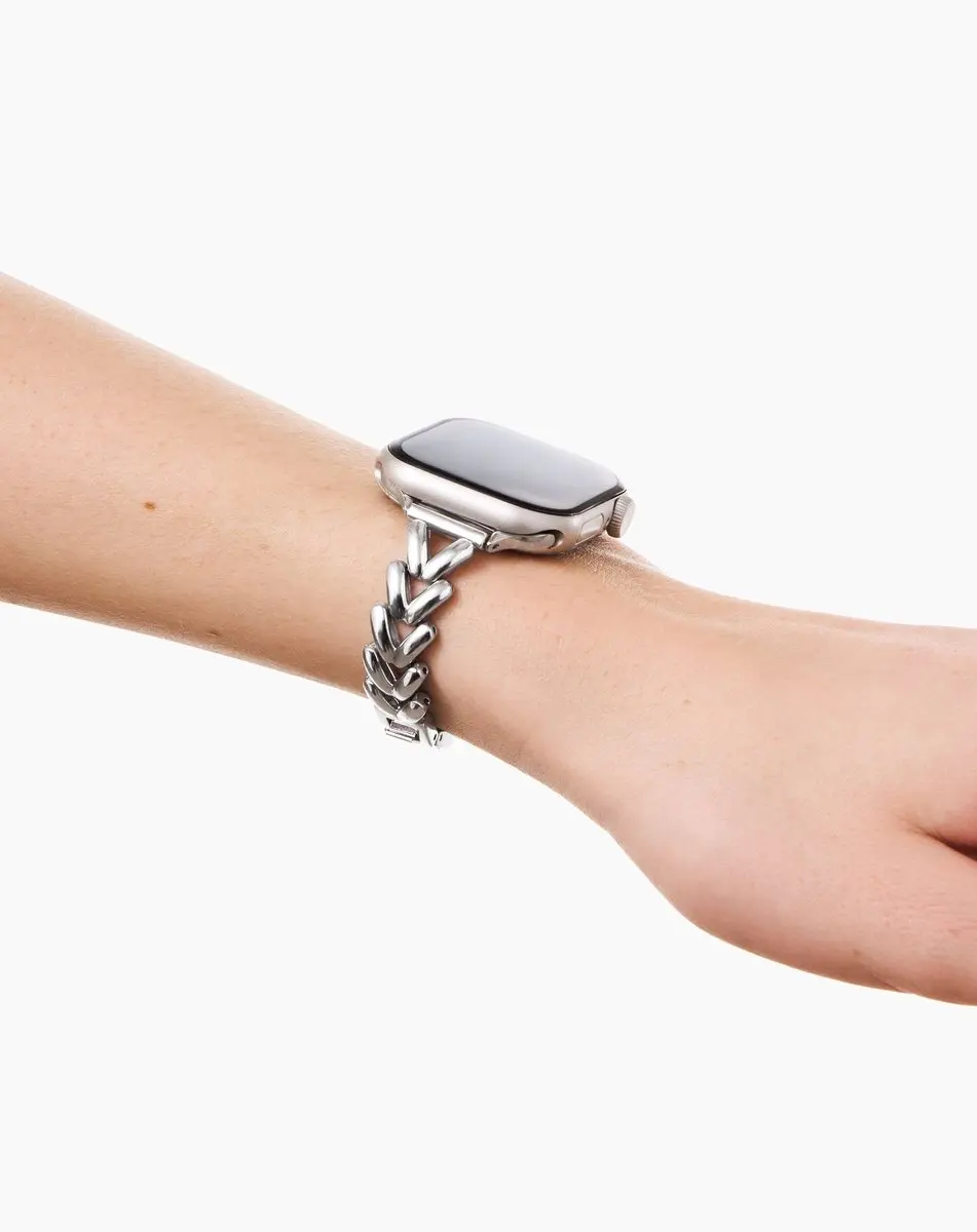iDeal of Sweden Apple Watch Band Delicate Chain - Zilver - afbeelding 6 van 6