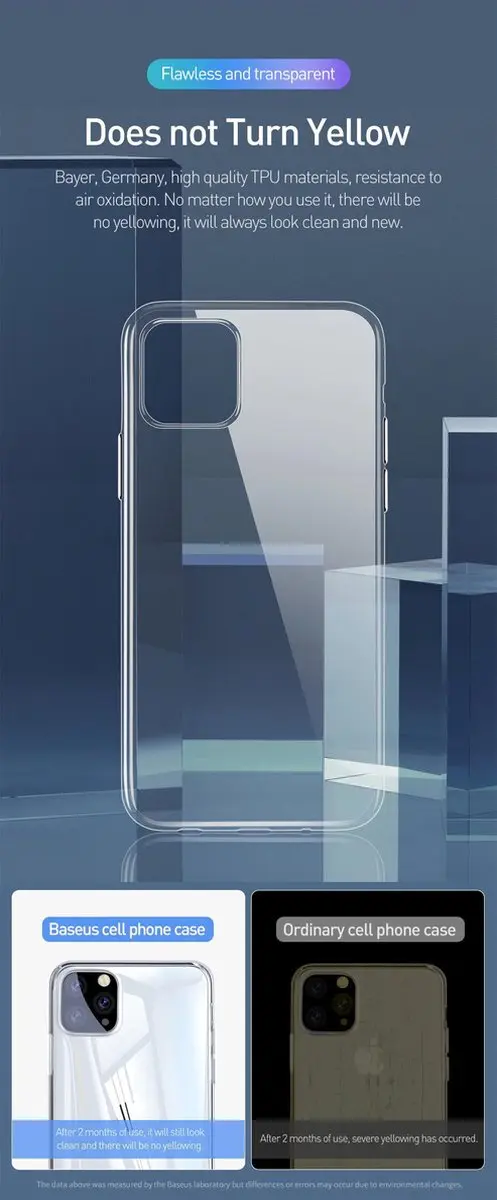 Baseus iPhone 11 Hoesje ARAPIPH61S-02 - Transparant