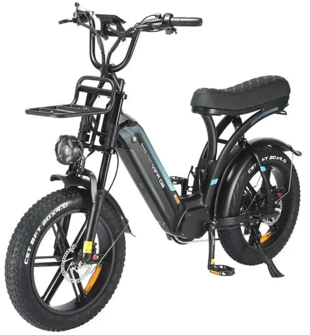 OUXI Q8 Elektrische Fatbike 250W - 20 Inch - 7 Versnellingen - Zwart