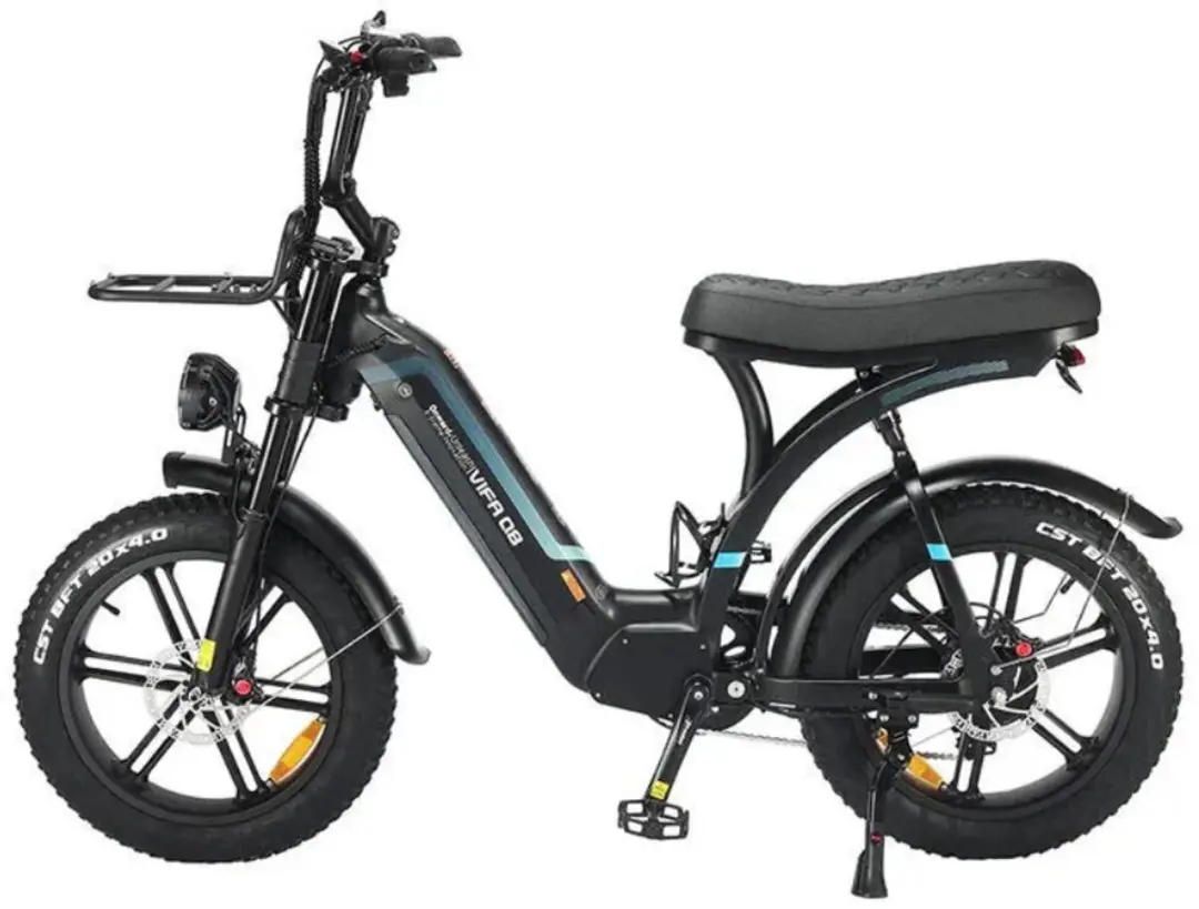 OUXI Q8 Elektrische Fatbike 250W - 20 Inch - 7 Versnellingen - Zwart