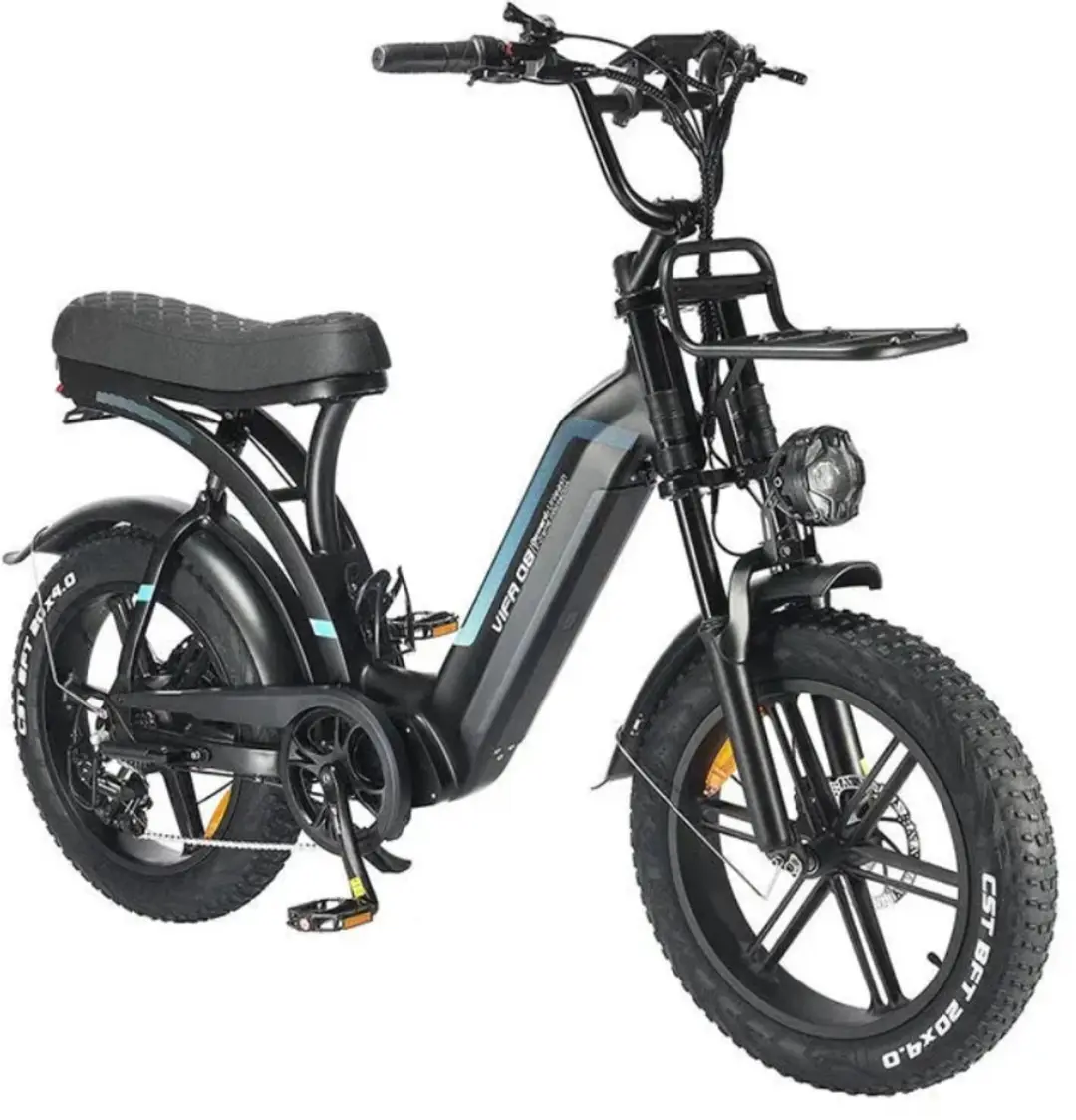 OUXI Q8 Elektrische Fatbike 250W - 20 Inch - 7 Versnellingen - Zwart
