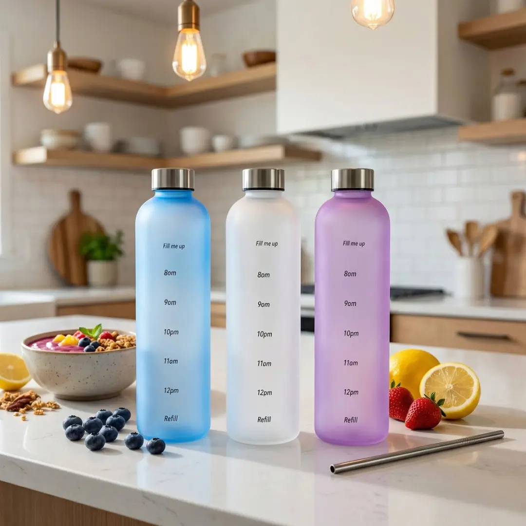 Alpina Drinkfles 1L - 3-assig - Blauw