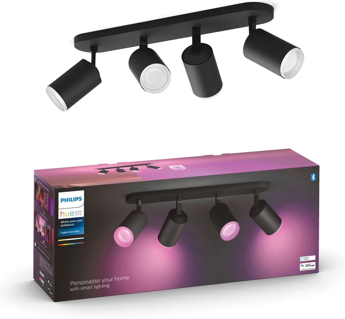Philips Hue Fugato Opbouwspot 4-spots