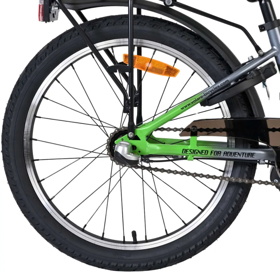 Volare Explorer Kinderfiets 20" - Donkergrijs - 3 Versnellingen