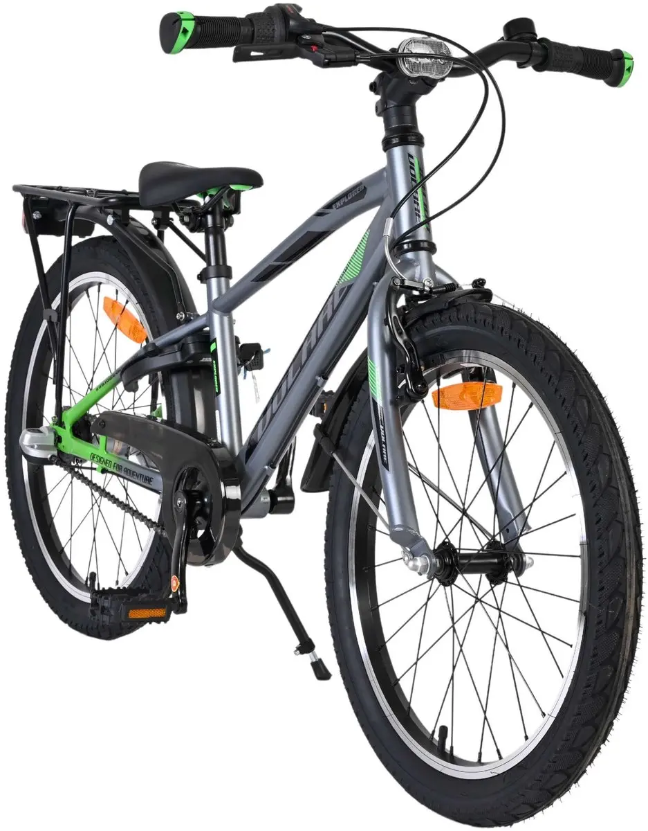 Volare Explorer Kinderfiets 20" - Donkergrijs - 3 Versnellingen
