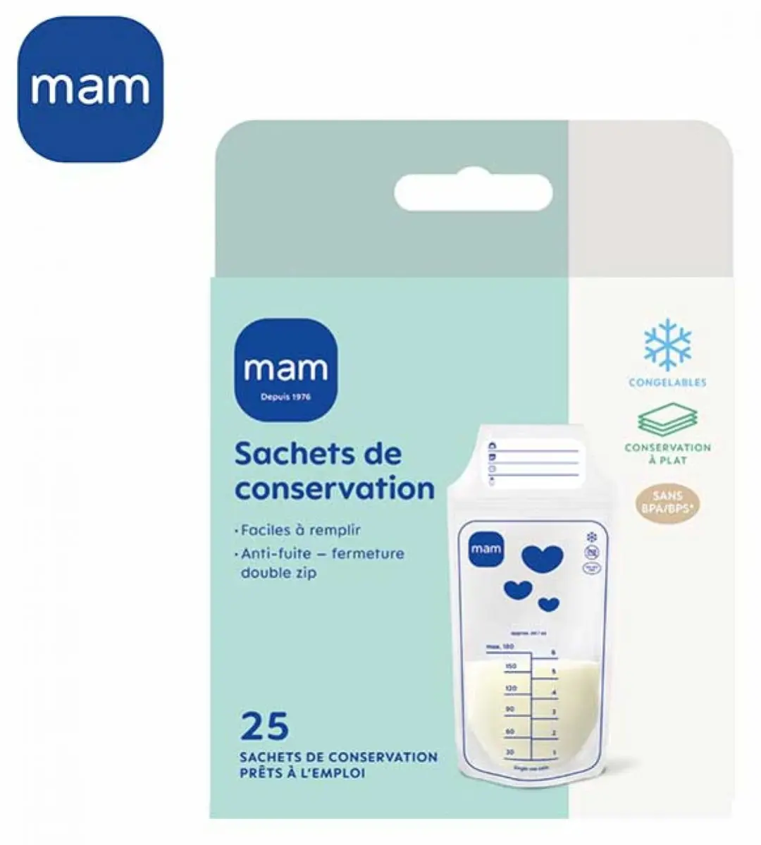 MAM Bewaarzakjes Moedermelk 25 Stuks