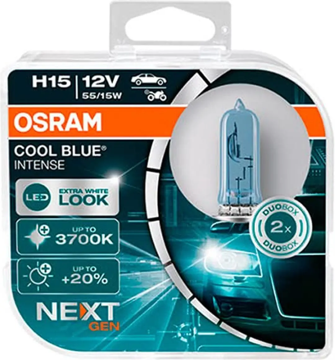 Osram Cool Blue Intense Next Gen H15 64176CBN-HCB Set - 2 Stuks