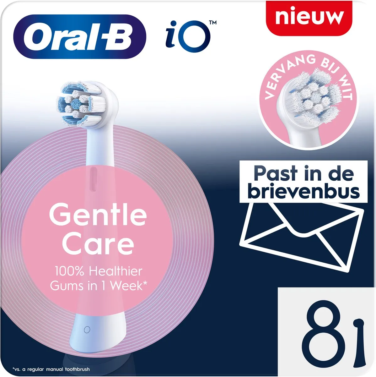 Oral-B iO Series Gentle Care Opzetborstels 8 Stuks - MPN 80831723
