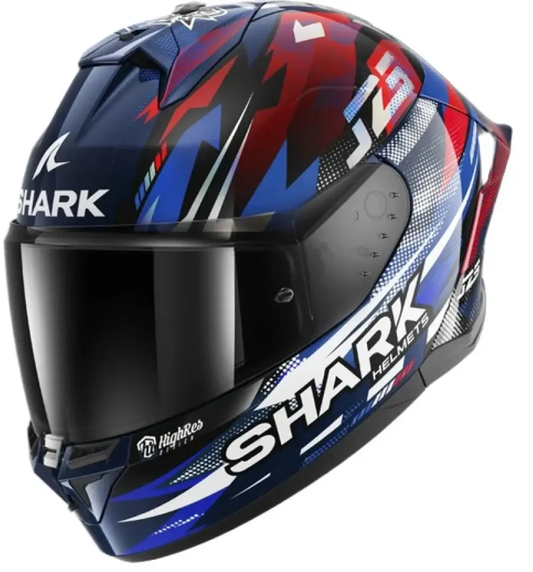 Shark Skwal Cup Replica Zarco GP de France Helm - S - Blauw/Rood - afbeelding 6 van 6