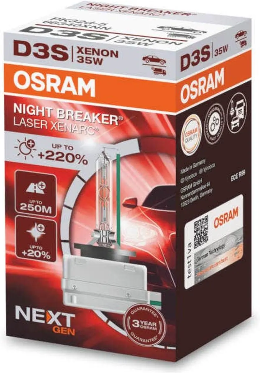 Osram Xenarc Night Breaker Laser D3S Xenonlamp 35W - Wit