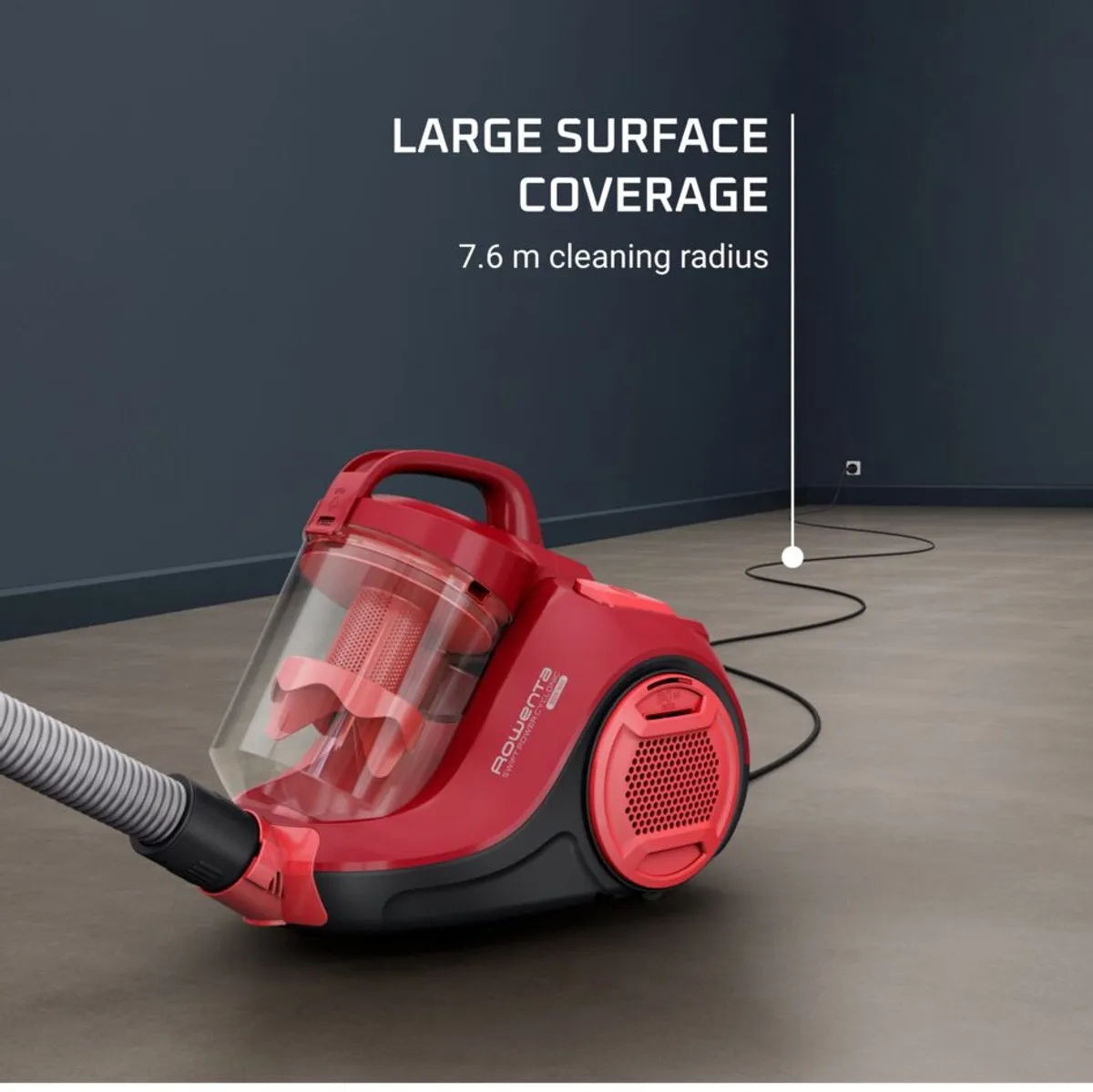 Rowenta Swift Power Cyclonic RO2913 Stofzuiger - 750W - 1.2L Rood - afbeelding 6 van 6