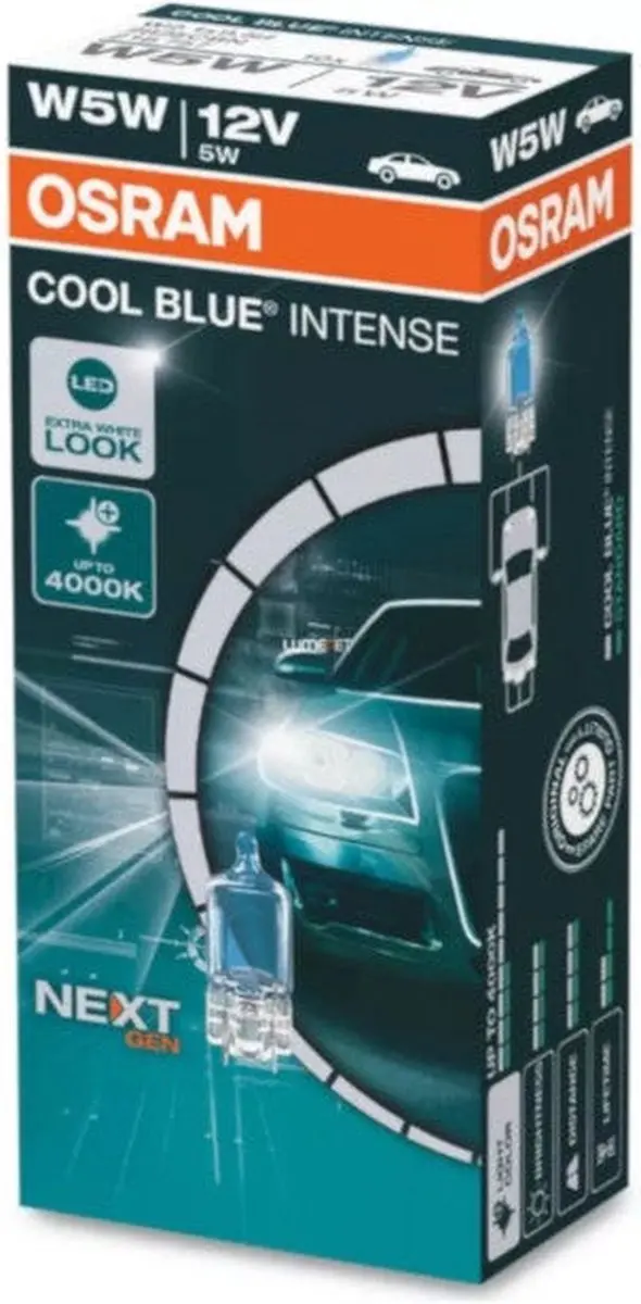 Osram Signaallamp W5W 5W 12V - Cool Blue Intense - 2 Stuks