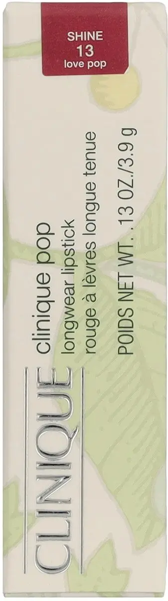 Clinique Pop Longwear Shine Lipstick 13 Love Pop Shine - 3.9g