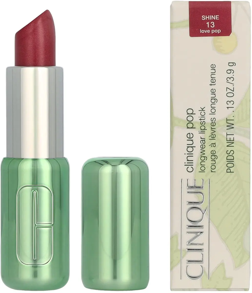 Clinique Pop Longwear Shine Lipstick 13 Love Pop Shine - 3.9g