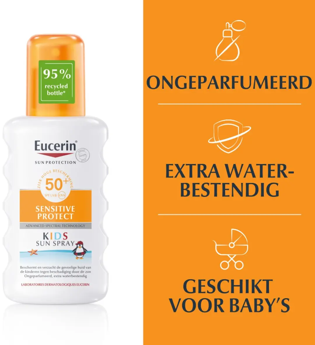 Eucerin Sun Sensitive Protect Kids Sun Spray SPF 50+ - 2x200ml