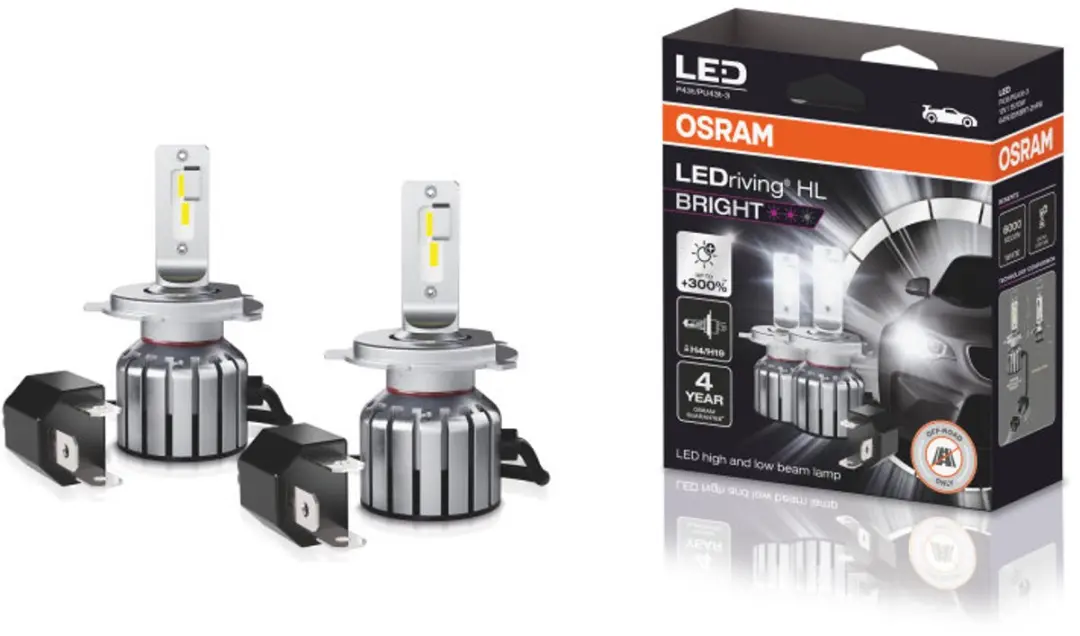 Osram LEDriving HL BRIGHT H4/H19 LED Koplamp 6000K