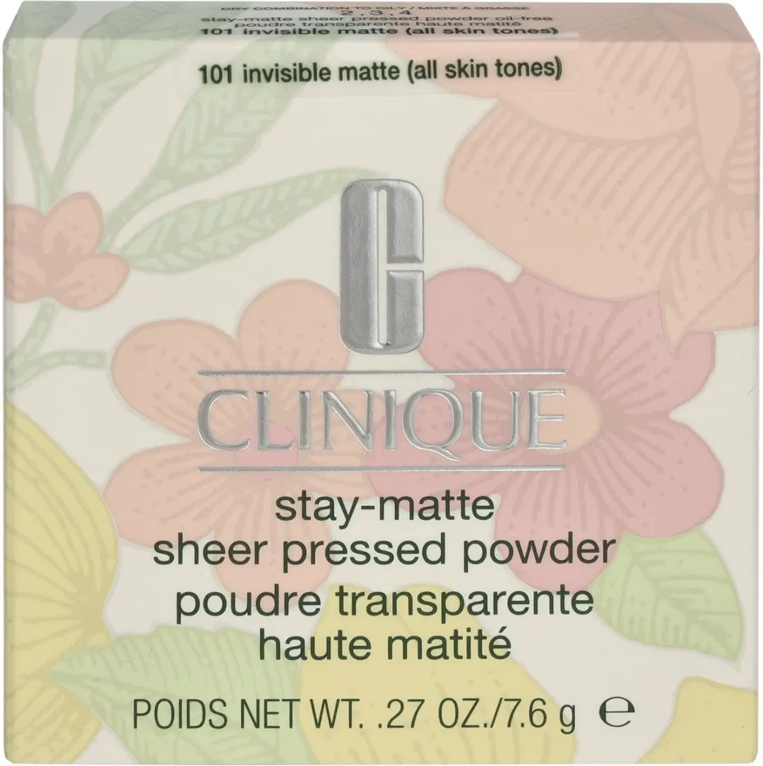 Clinique Stay-Matte Sheer Pressed Powder 101 Invisible Matte - 7.6 g