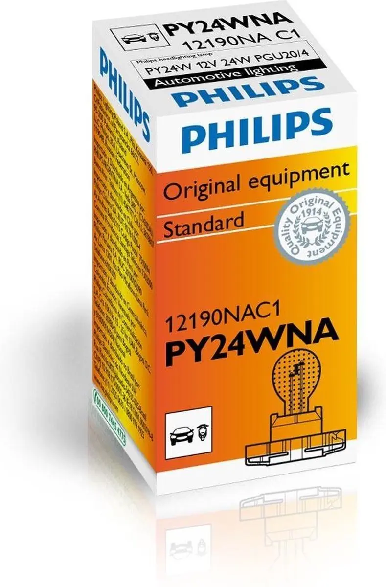 Philips Standard PY24W Amber - 1 Stuk