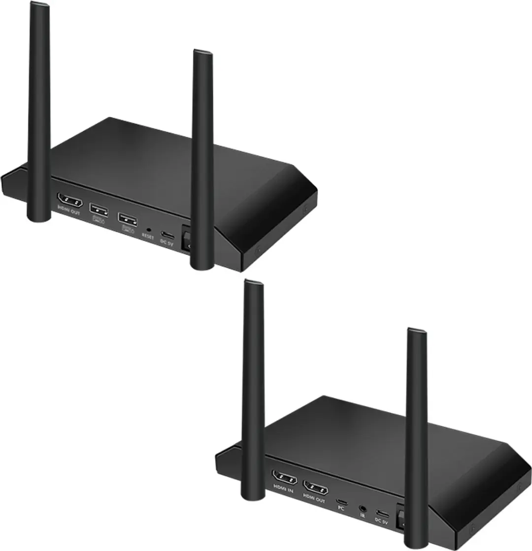 Logilink HDW0103 Draadloze HDMI-set - 150m - Zwart - afbeelding 6 van 6