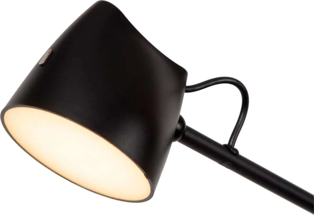 Lucide Milne Vloerlamp LED 8W 2700K - Zwart