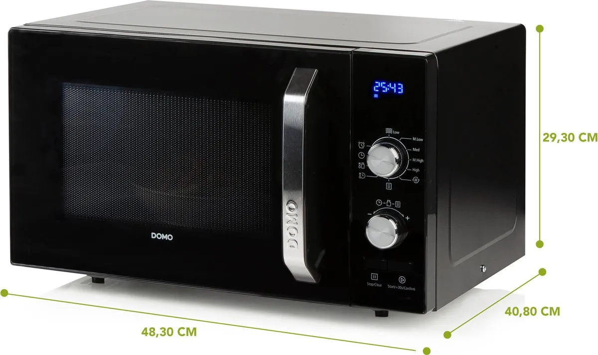 Domo DO2924 Magnetron 23L 800W - Zwart