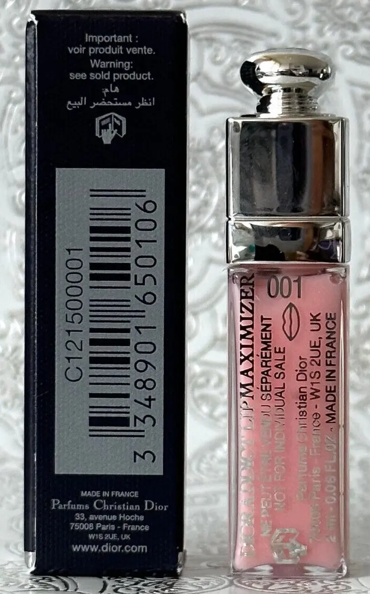 Dior Addict Lip Maximizer Plumping Lip Gloss 001 Pink - 2ml