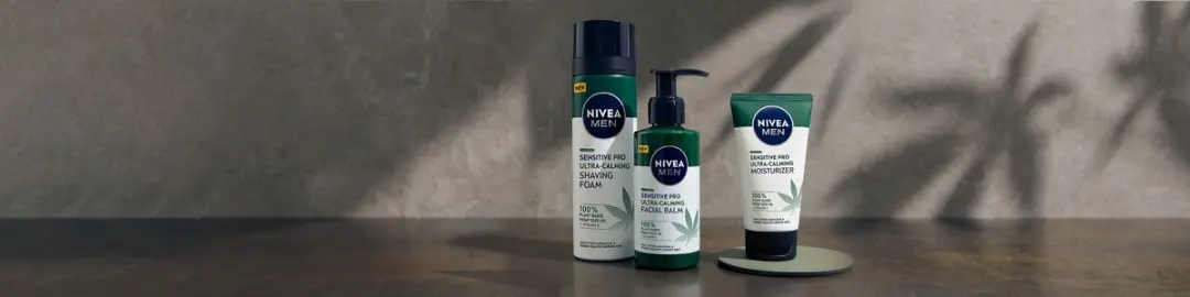 NIVEA Men Sensitive Pro Ultra-Calming Scheerschuim 200ml - met hennepzaadolie