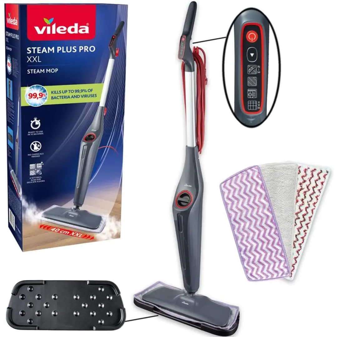 Vileda Steam Plus Pro XXL Stoomreiniger 1550W