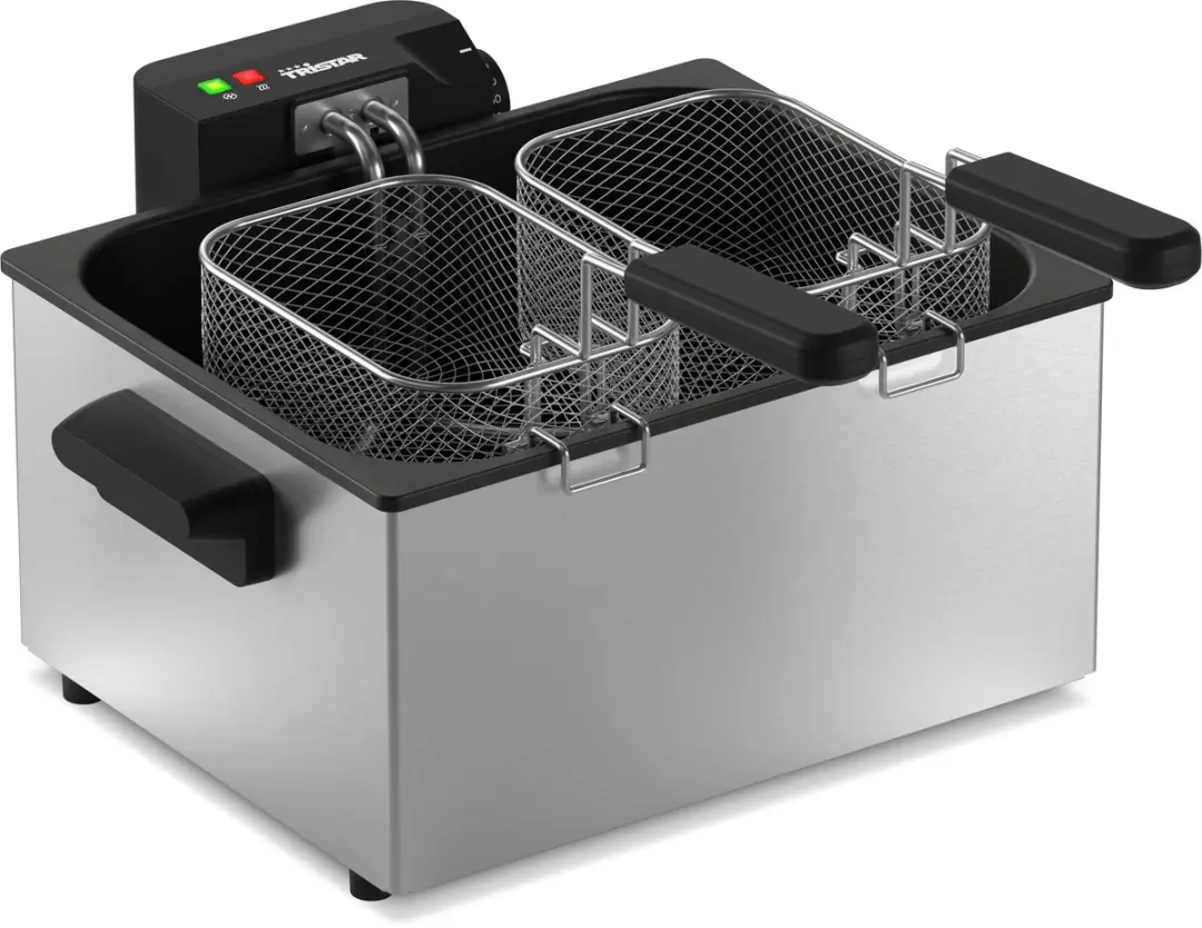 Tristar FR-9330 Frituurpan 5L - 3000W - 3 Manden - RVS - afbeelding 6 van 6
