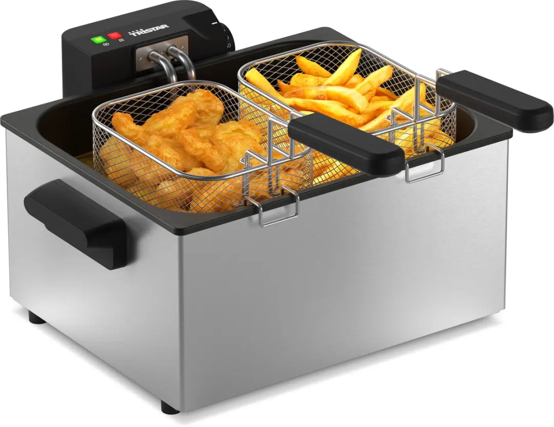 Tristar FR-9330 Frituurpan 5L - 3000W - 3 Manden - RVS