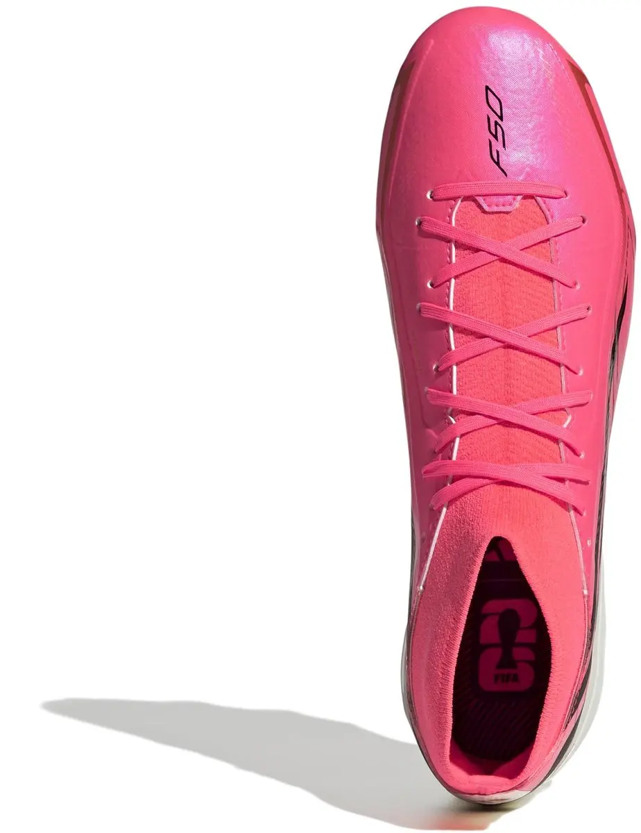 Adidas F50 Hyperfast League Mid FG Voetbalschoen - Lichtrood