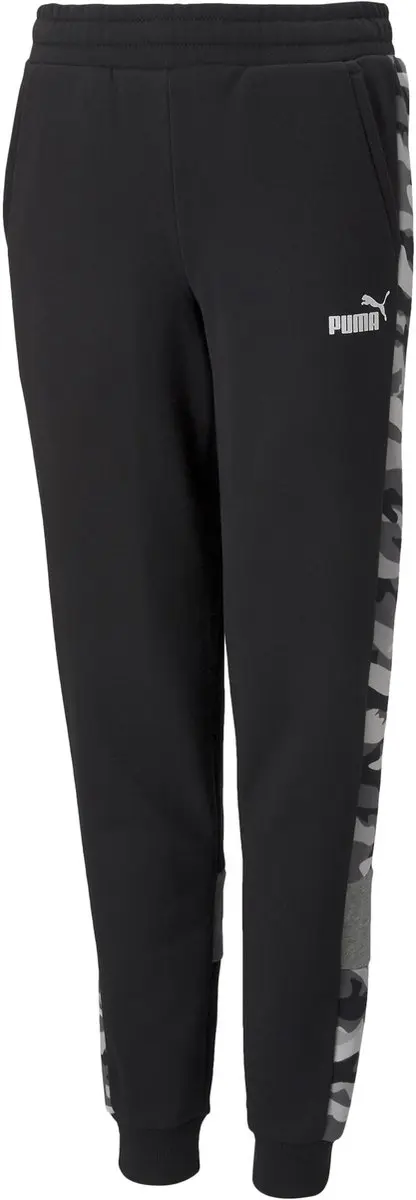 PUMA Junior ESS+ Camo Joggingbroek - Zwart