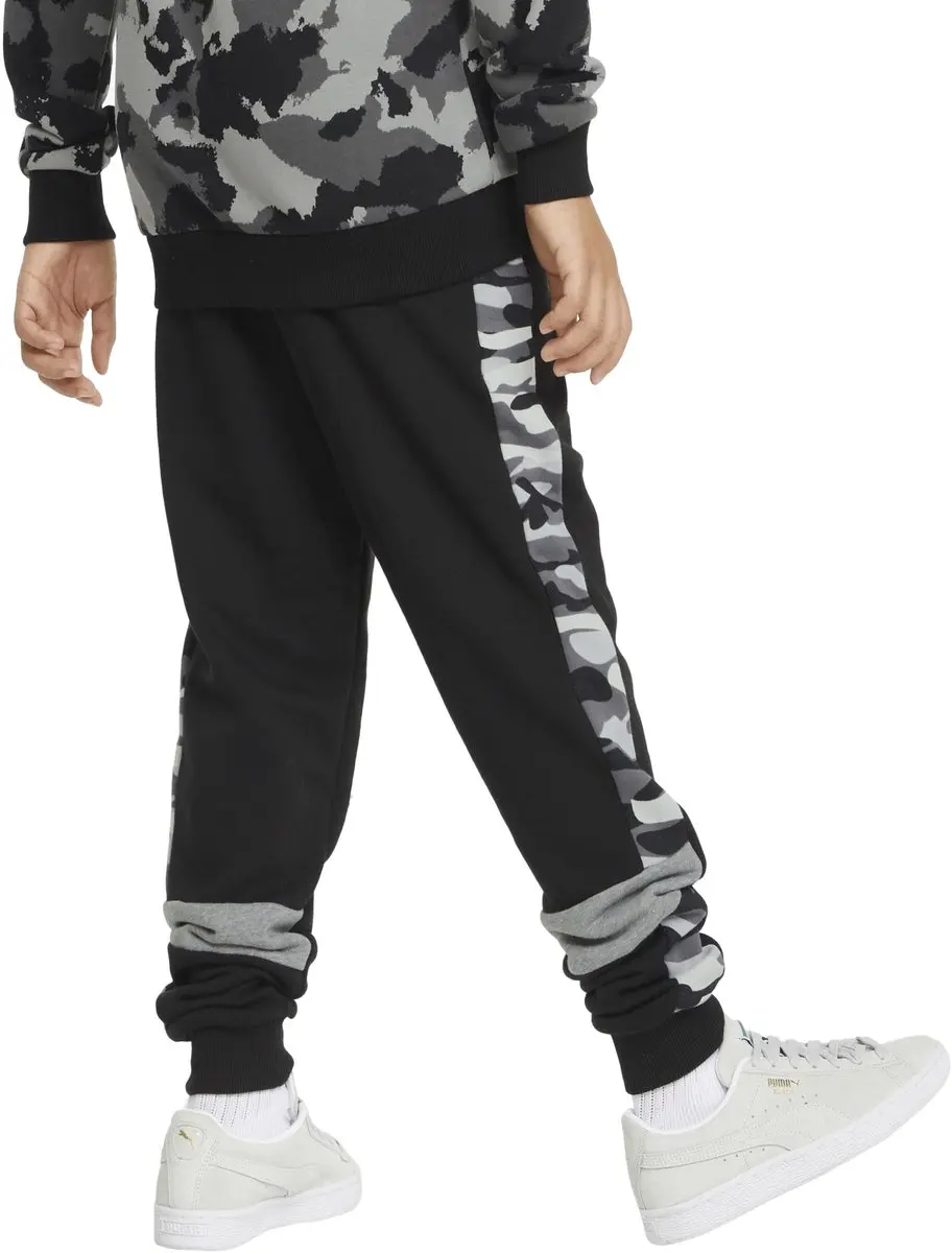 PUMA Junior ESS+ Camo Joggingbroek - Zwart