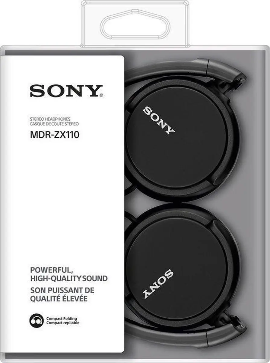 Sony MDR-ZX110 On-Ear Koptelefoon - Zwart