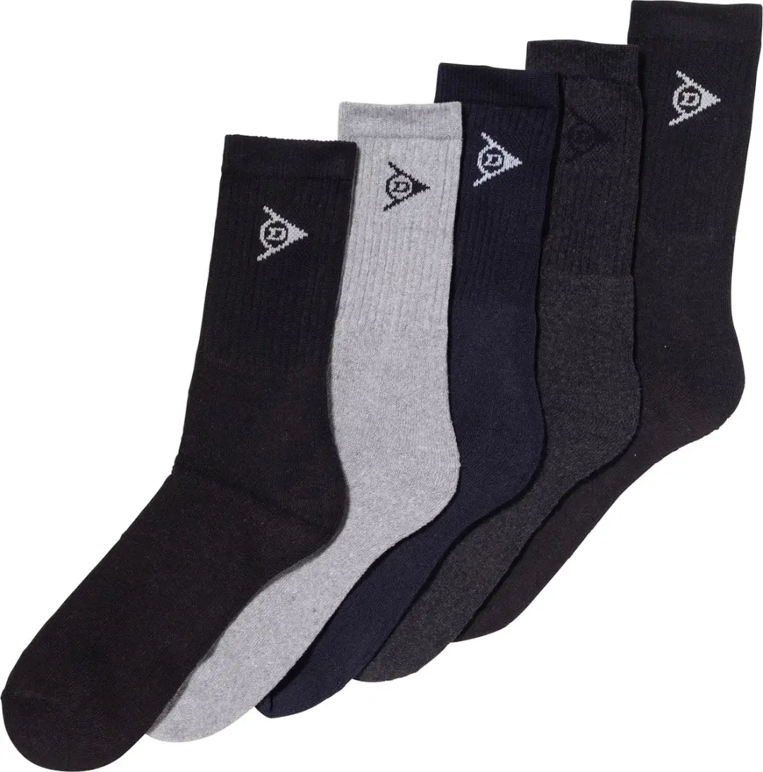 Dunlop Heren Sportsokken 5-Pack