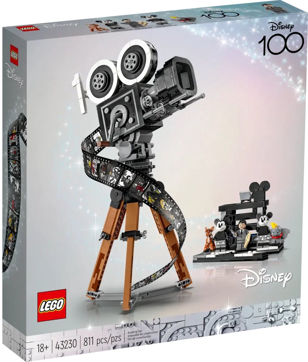 LEGO Disney Walt Disney eerbetoon – camera 100ste Verjaardag Set voor Volwassenen - 43230