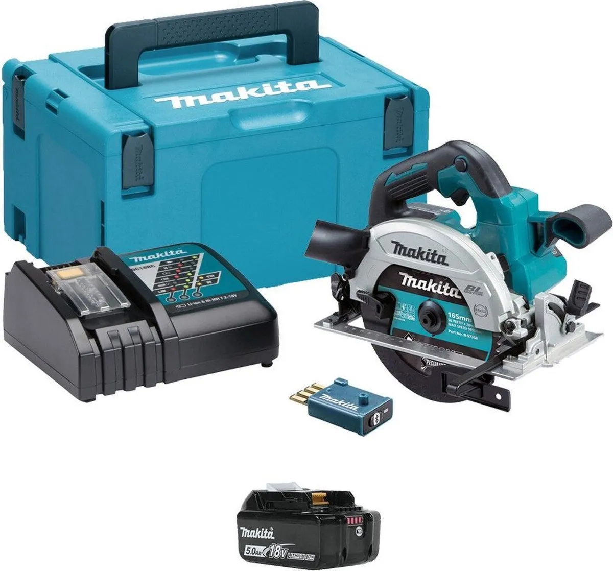 Makita DHS661RTJU Cirkelzaag Set 165mm