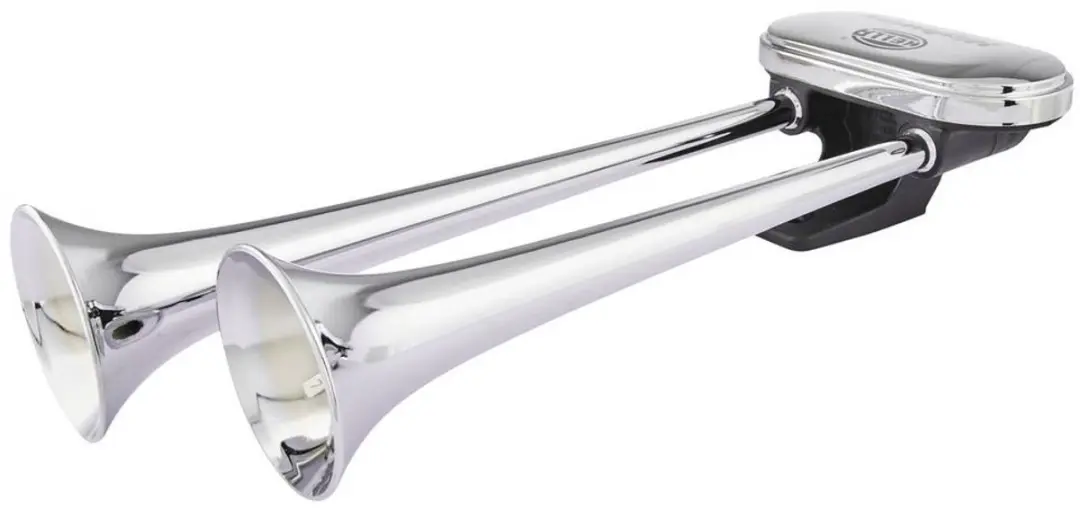Hella Highway Luchthoorn 3PB 005 411-001 - Chroom/Zwart