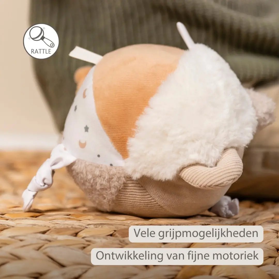 Nattou Lapidou Knuffel Activiteitenbal 15cm - Beige