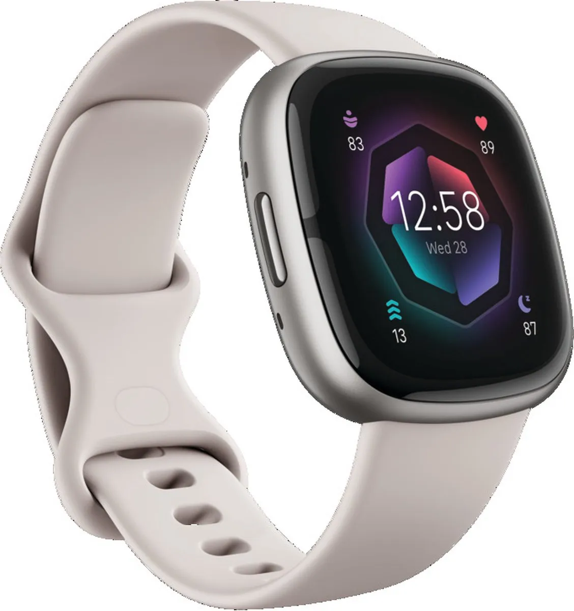Fitbit Sense 2 - Smartwatch dames en heren - Wit