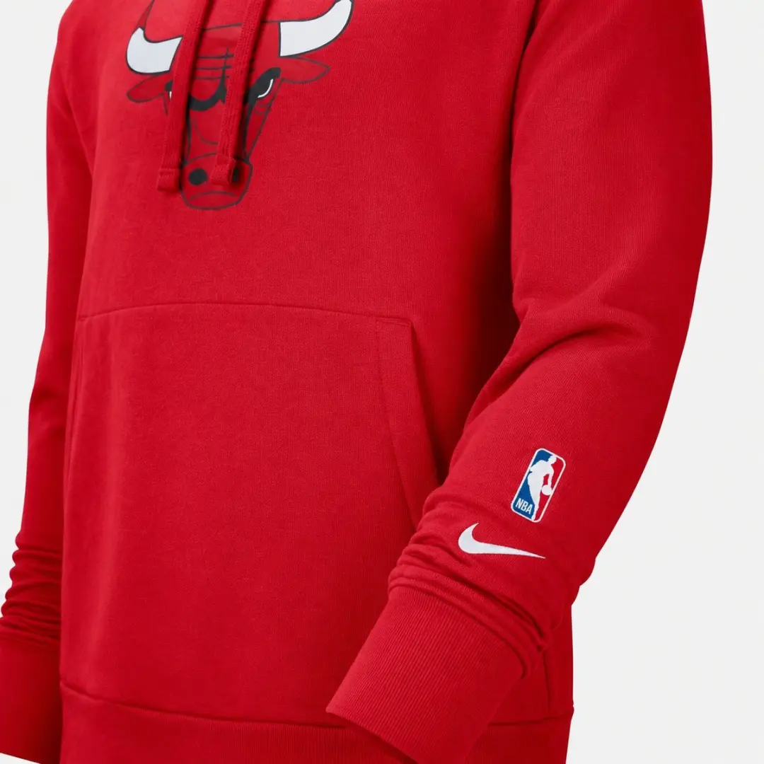 Nike Chicago Bulls Essentials Fleece Pullover Hoodie S - Rood