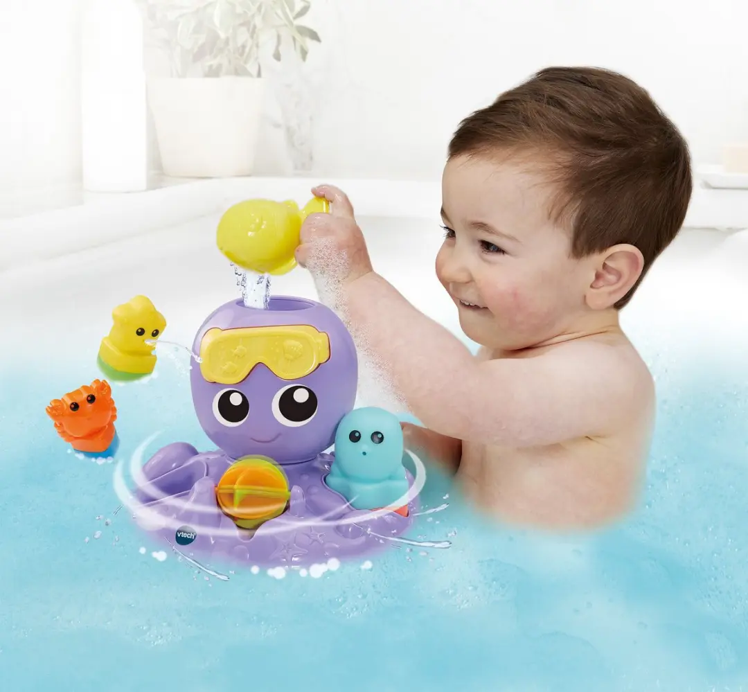 VTech Baby Spetter & Draai Octopus 80-579223 - Meerkleurig
