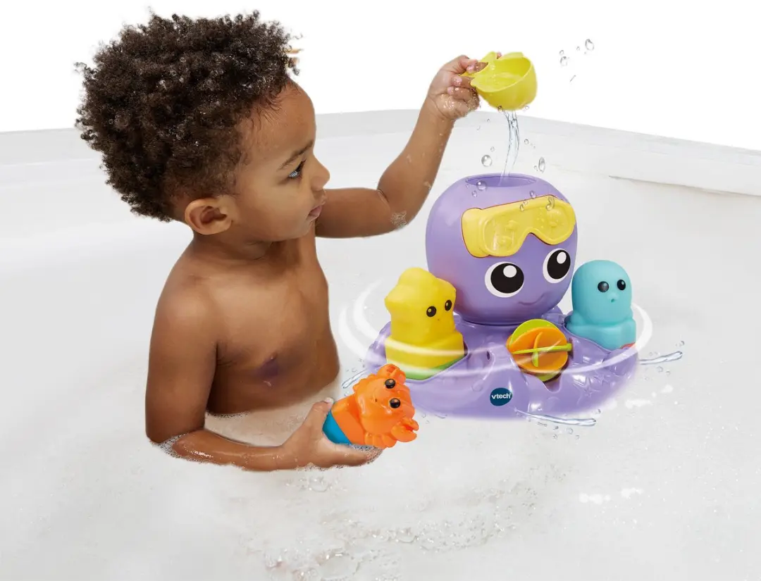 VTech Baby Spetter & Draai Octopus 80-579223 - Meerkleurig
